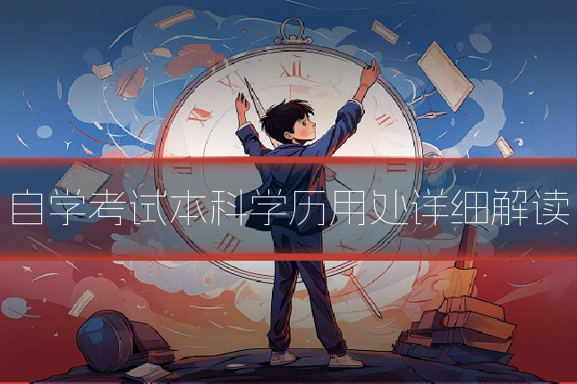 自学考试本科学历用处详细解读