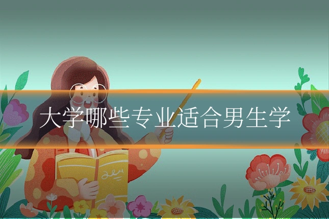 大学哪些专业适合男生学