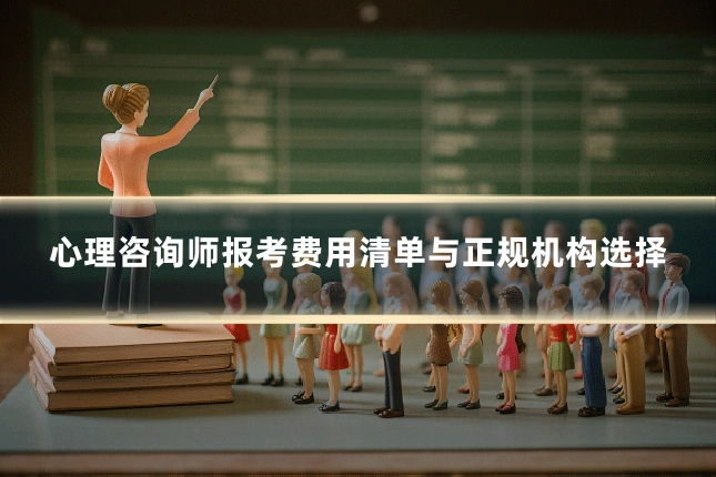 心理咨询师报考费用清单与正规机构选择