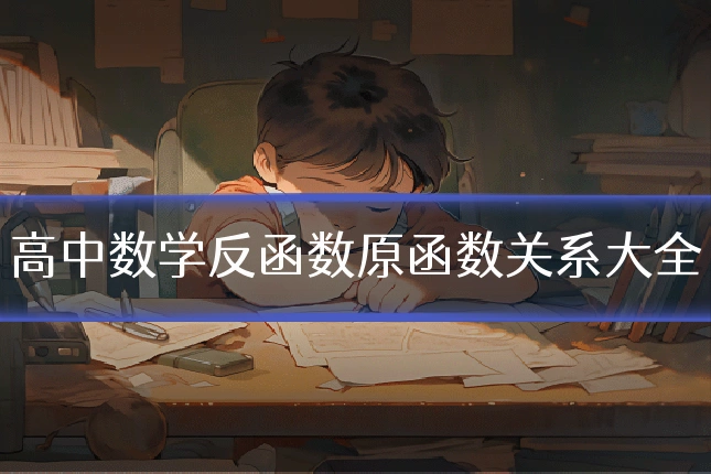 高中数学反函数原函数关系大全