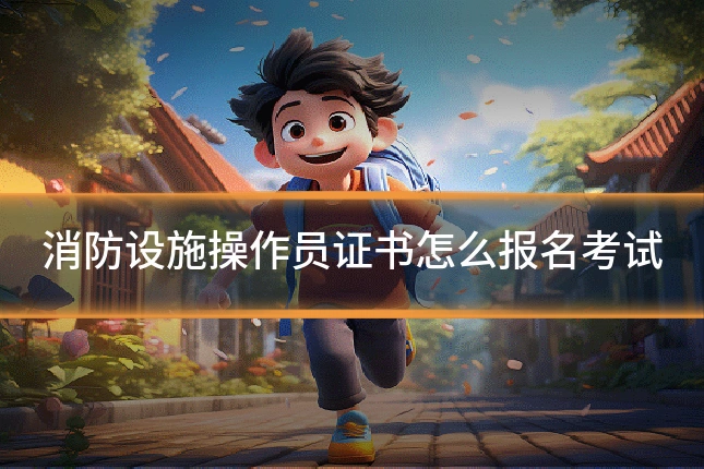 消防设施操作员证书怎么报名考试