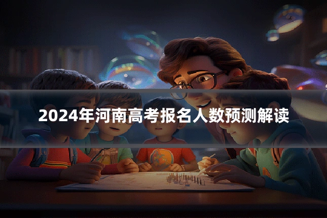 2024年河南高考报名人数预测解读
