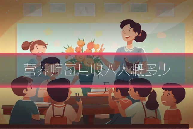 营养师每月收入大概多少