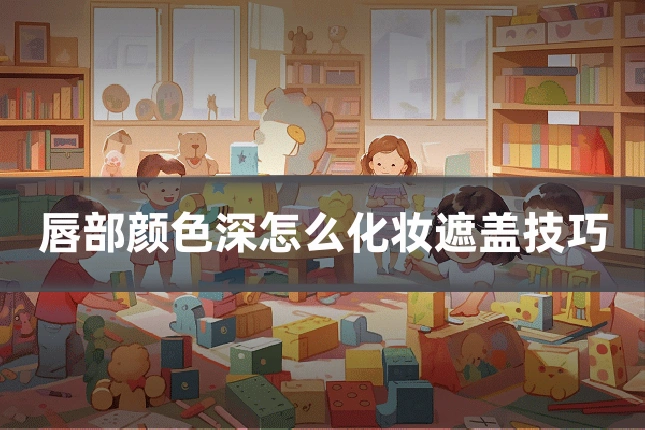 唇部颜色深怎么化妆遮盖技巧