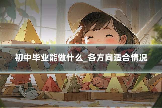 初中毕业能做什么_各方向适合情况