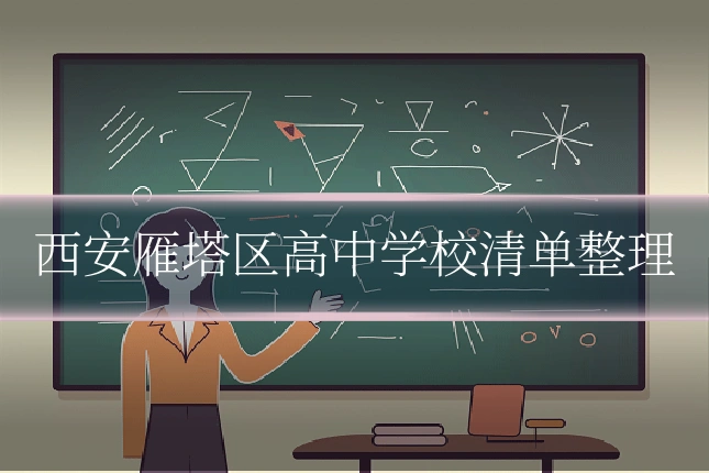 西安雁塔区高中学校清单整理