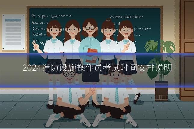 2024消防设施操作员考试时间安排说明