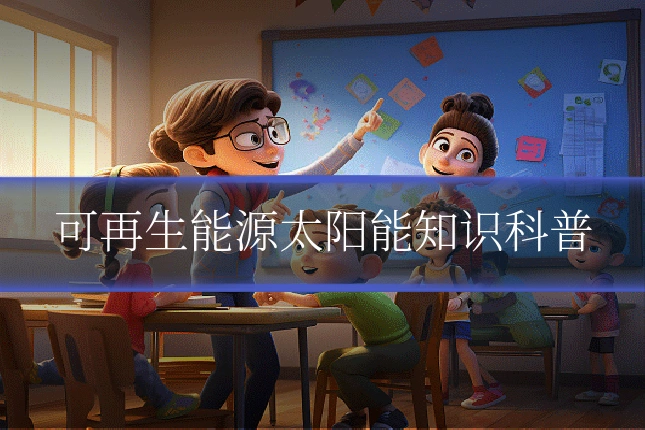 可再生能源太阳能知识科普
