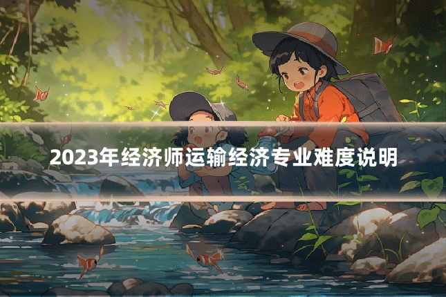 2023年经济师运输经济专业难度说明