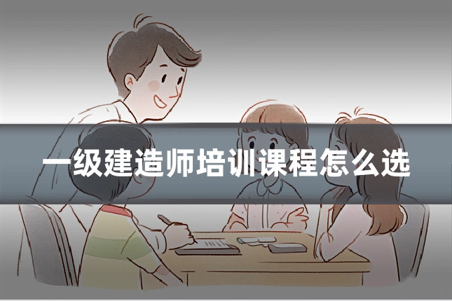 一级建造师培训课程怎么选