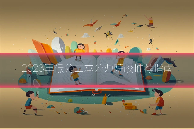 2023年低分二本公办院校推荐指南