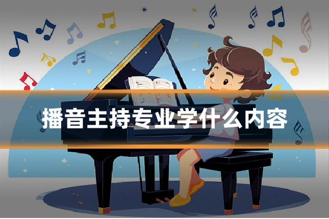 播音主持专业学什么内容