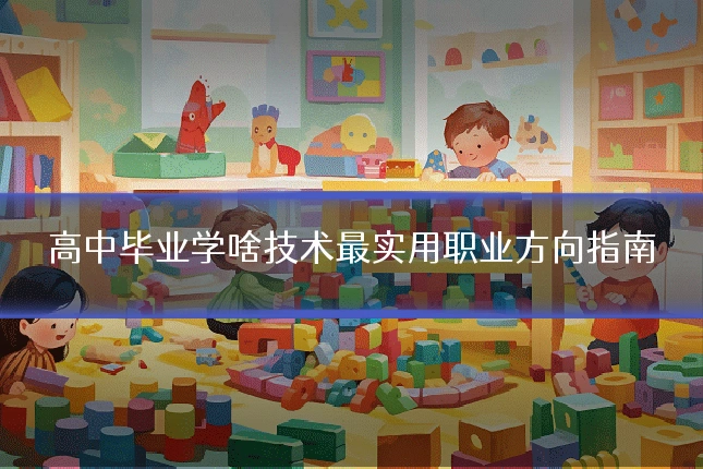 高中毕业学啥技术最实用职业方向指南