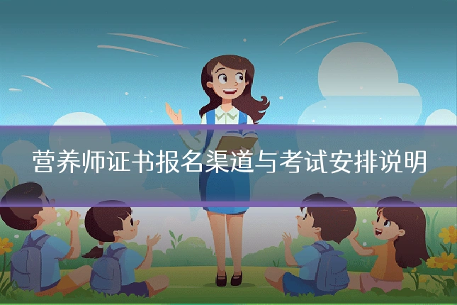 营养师证书报名渠道与考试安排说明
