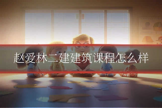 赵爱林二建建筑课程怎么样