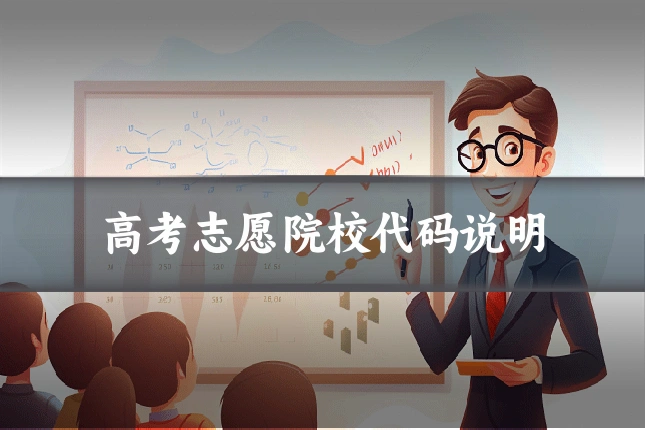 高考志愿院校代码说明