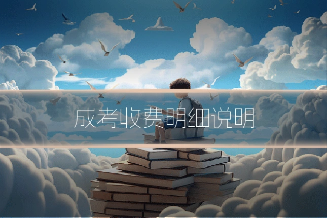 成考收费明细说明