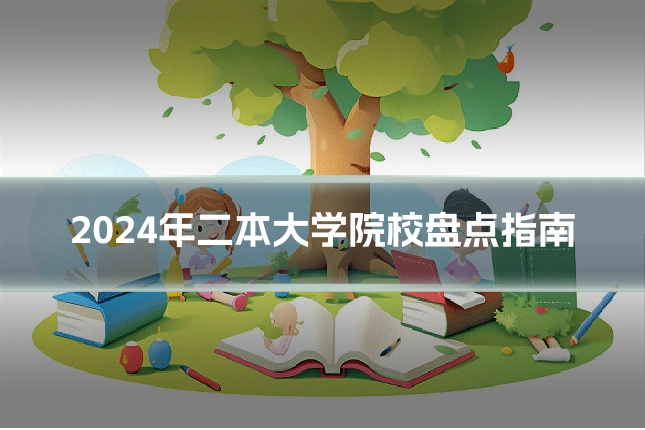 2024年二本大学院校盘点指南