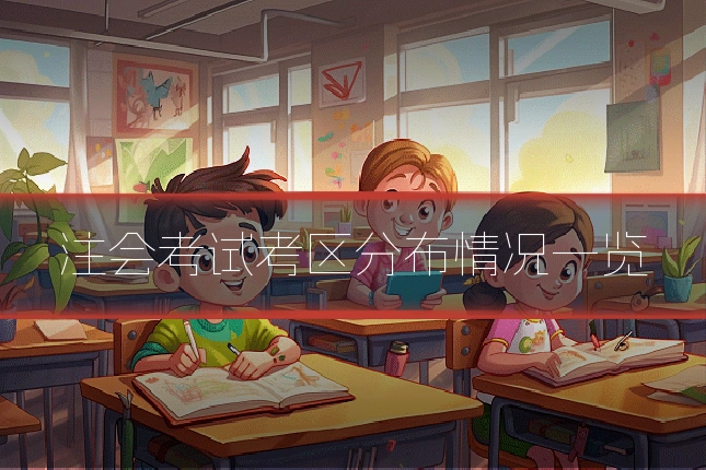 注会考试考区分布情况一览