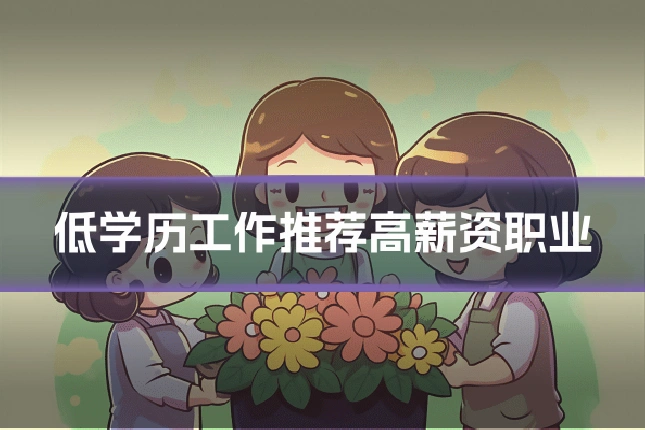 低学历工作推荐高薪资职业