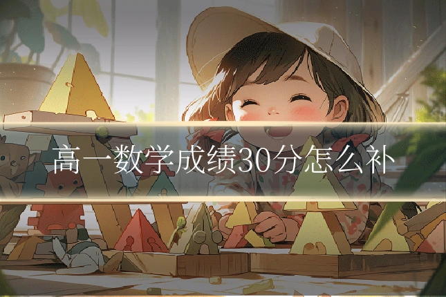 高一数学成绩30分怎么补