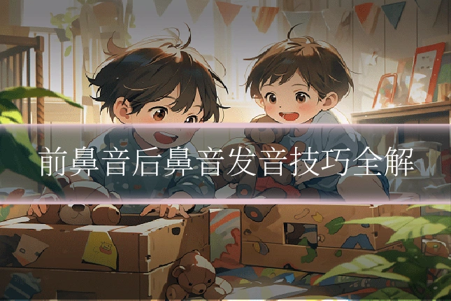 前鼻音后鼻音发音技巧全解