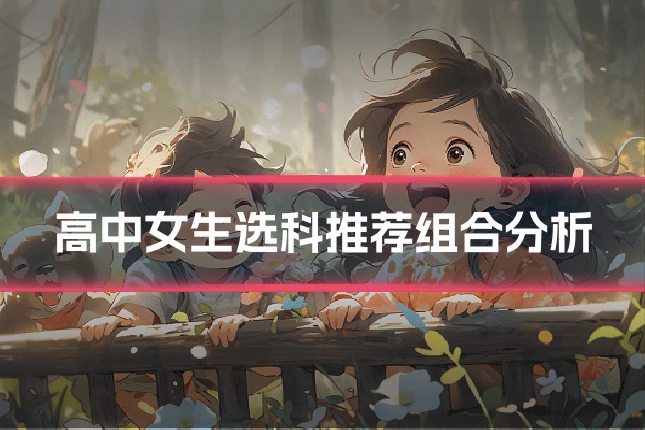 高中女生选科推荐组合分析