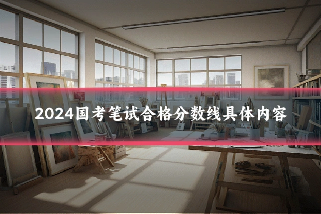2024国考笔试合格分数线具体内容