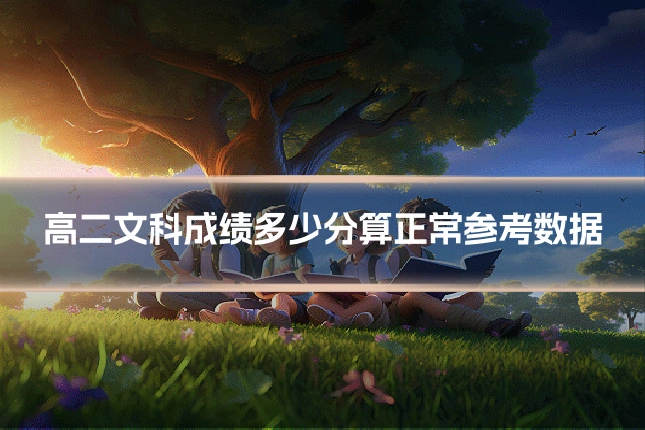 高二文科成绩多少分算正常参考数据