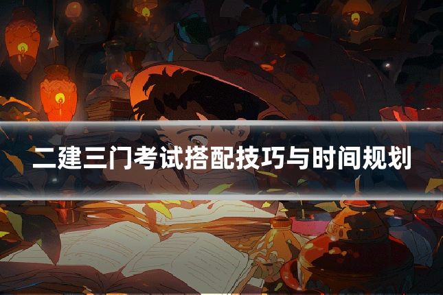 二建三门考试搭配技巧与时间规划