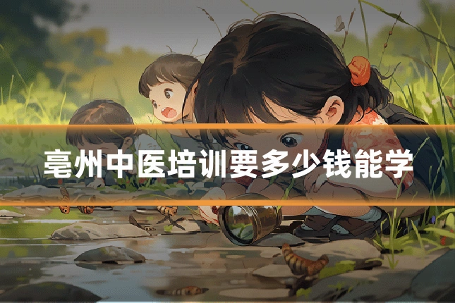 亳州中医培训要多少钱能学
