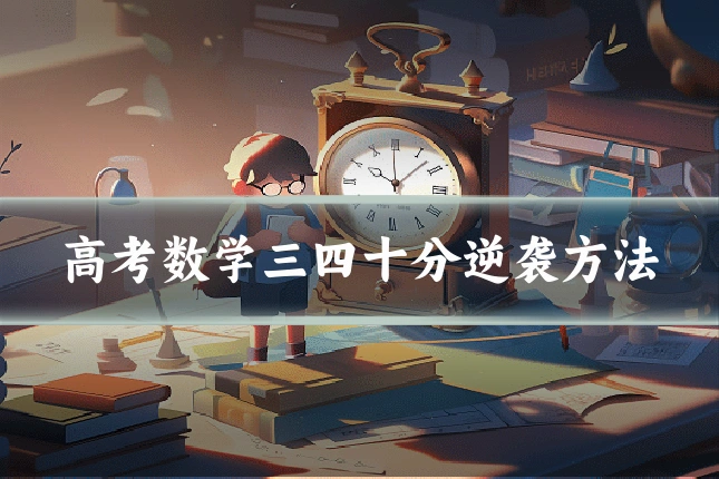 高考数学三四十分逆袭方法