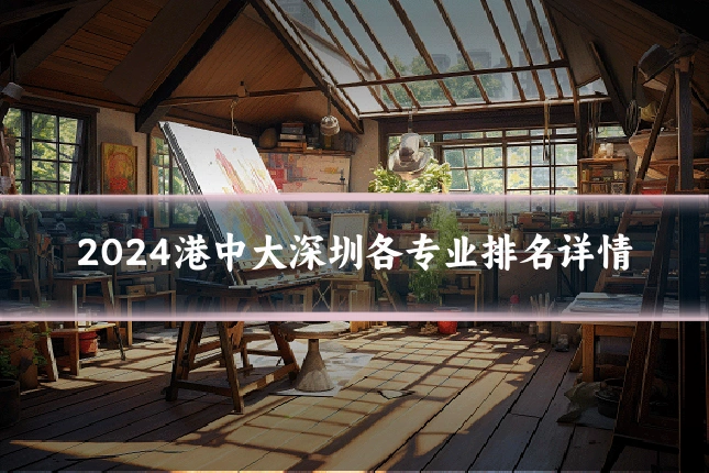 2024港中大深圳各专业排名详情