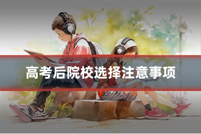 高考后院校选择注意事项