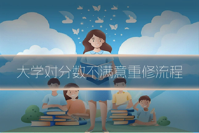 大学对分数不满意重修流程