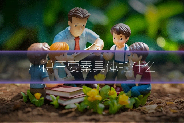 小说三要素具体指什么