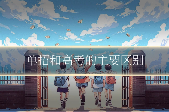 单招和高考的主要区别