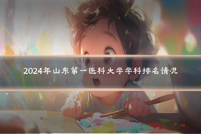 2024年山东第一医科大学学科排名情况