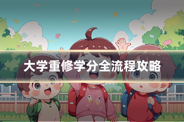 大学重修学分全流程攻略