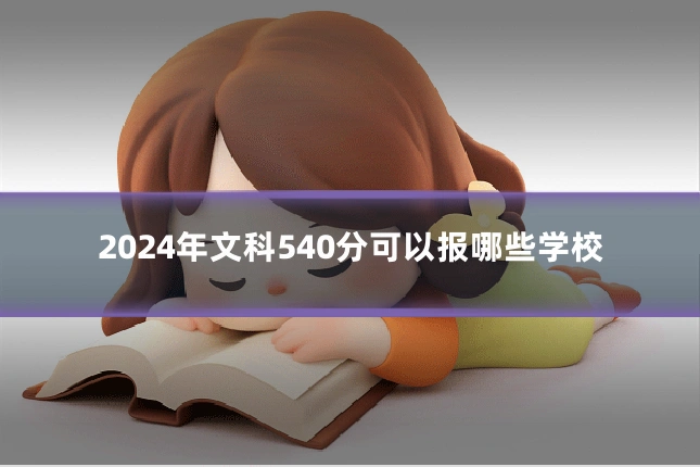 2024年文科540分可以报哪些学校