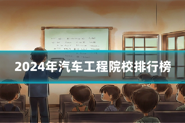 2024年汽车工程院校排行榜