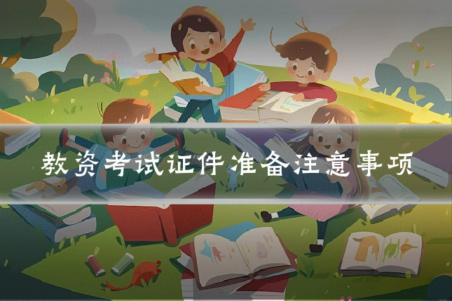 教资考试证件准备注意事项