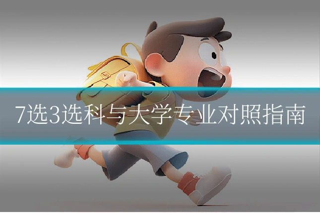 7选3选科与大学专业对照指南
