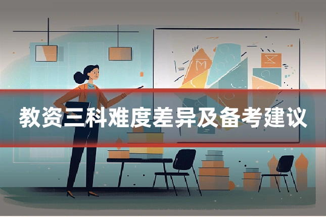 教资三科难度差异及备考建议