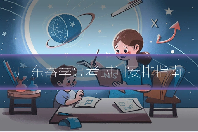广东春季高考时间安排指南