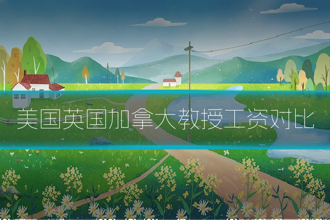 美国英国加拿大教授工资对比
