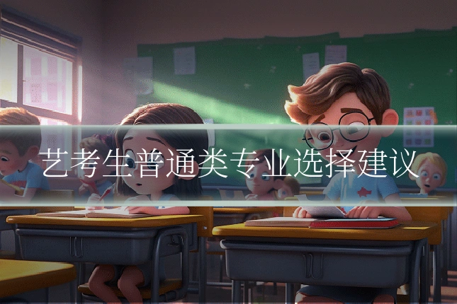 艺考生普通类专业选择建议