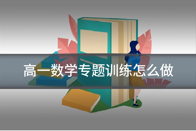高一数学专题训练怎么做