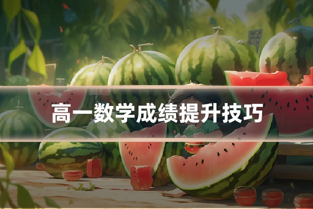 高一数学成绩提升技巧