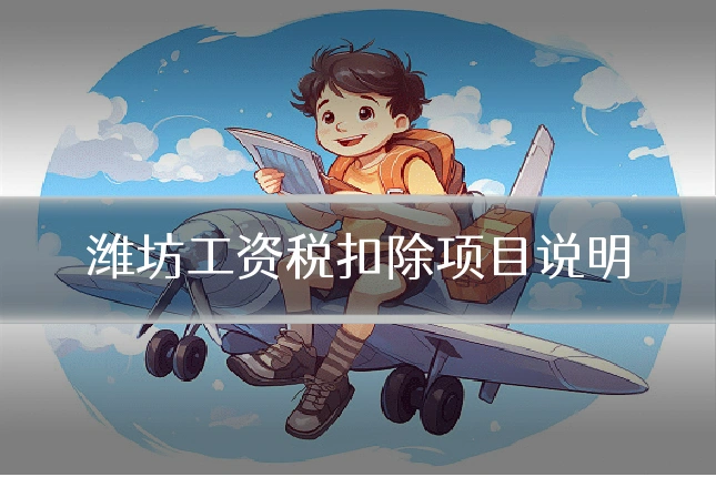 潍坊工资税扣除项目说明